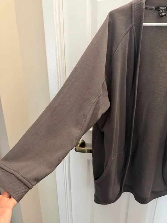 Relaxed Open-Front Cardigan - Picture 2 of 5